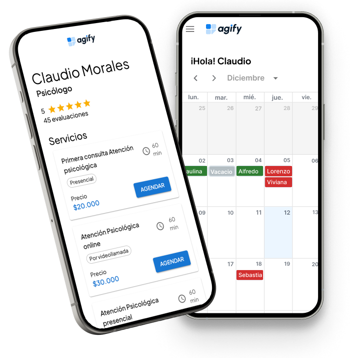 Reservas en Agify con pago electrónico y confirmación automática